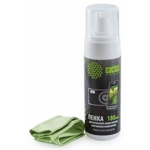 CACTUS CS-S3006 Чистящий набор (салфетки + пена) Cactus для экранов и оптики 1шт 18x18 см 180мл CACTUS CS-S3006 Чистящий набор (салфетки + пена) Cactus для экранов и оптики 1шт 18x18 см 180мл