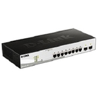 D-Link DGS-1210-10/F1A Настраиваемый коммутатор WebSmart с 8 портами 10/100/1000Base-T и 2 портами 1000Base-X SFP