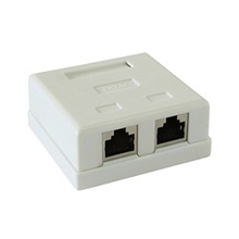 Gembird NAS214 Розетка RJ-45 кат.STP 5e внешняя экранированная 2 порта, 110&Krone Gembird NAS214 Розетка RJ-45 кат.STP 5e внешняя экранированная 2 порта, 110&Krone