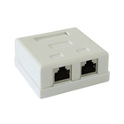 Gembird NAS214 Розетка  RJ-45 кат.STP 5e внешняя экранированная 2 порта, 110&Krone