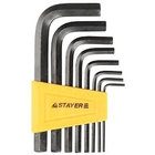 Набор STAYER Ключи "STANDARD" (27405-H8) имбусовые, 2 - 10мм, 8 шт
