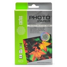 Cactus CS-MA6190100 Фотобумага Cactus CS-MA6190100 матовая 10x15 190 г/м2 100 листов