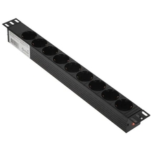 5bites PDU919P-02 Блок розеток / PVC / 1U / 19" / 2M*3G*1.5MM2 / VDE
