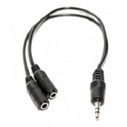5bites AA-3MF2-02BK Кабель-5bites Адаптер  3.5 Jack/M - 2*3.5 Jack/F