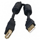 5bites UC5011-030A Проф. Кабель  USB2.0, AM/AF, зол.разъемы, ферр.кольца, 3м., черный