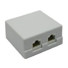 5bites LY-SB02-A Розетка  внешняя RJ-45 5e кат., 2порт.