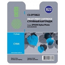 Cactus EPT0822 Картридж струйный CS-EPT0822 голубой для Epson Stylus Photo R270/290/RX590 (11,4ml)