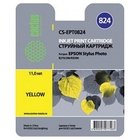 Cactus EPT0824 Картридж струйный Cactus CS-EPT0824 CS-EPT0824 желтый для Epson Stylus Photo R270/290/RX590 (11,4ml)