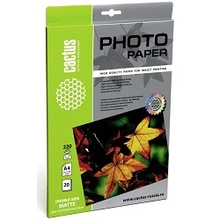 Cactus CS-MA422020DS Фотобумага Cactus A4/200г/м2/20л. матовое для струйной печати