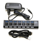 5bites HB37-303PBK Концентратор 7*USB3.0 / БП 5В-2А / 1.2M / BLACK