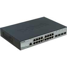 D-Link DGS-1210-20/ME/A1A Управляемый коммутатор 2 уровня с 16 портами 10/100/1000Base-T и 4 портами 1000Base-X SFP