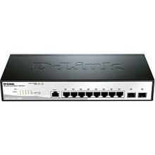 D-Link DGS-1210-10/ME/A1A Коммутатор 2 уровня с 8 портами 10/100/1000Base-T и 2 портами 1000Base-X SFP 