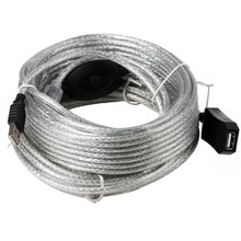 Aopen/Qust Кабель-адаптер USB2.0-repeater, удлинительный активный <Am-->Af> 15м (ACU823-15M) [6938510851338]