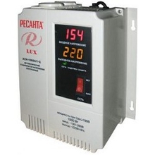 Ресанта АСН-1 000 Н/1-Ц 63/6/14 Стабилизатор Lux {220В±8%, Габариты 206х133х230, Вес 4кг} 4606059015505