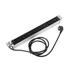 ЦМО Блок розеток Rem-16 с инд., 8 IEC 60320 C19, 16A, алюм., 19", шнур 3 м. (R-16-8C19-I-440-3)