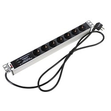 ЦМО Блок розеток Rem-16 с фил. и инд., 7 Shuko, 16A, алюм., 19", шнур 1,8 м. (R-16-7S-FI-440-1.8 ) ЦМО Блок розеток Rem-16 с фил. и инд., 7 Shuko, 16A, алюм., 19", шнур 1,8 м. (R-16-7S-FI-440-1.8 )