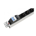 ЦМО Вертикальный блок розеток Rem-16 с авт. 16А, 25 Shuko, 16A, алюм., 42-48U, шнур 3 м. (R-16-25S-A-1820-3)