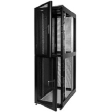 ЦМО Шкаф серверный ПРОФ напольный колокейшн 40U (600x1000) 2 секции, дверь перфор. 2 шт., черный, в сборе (ШТК-СП-К-2-40.6.10-44АА-Ч)
