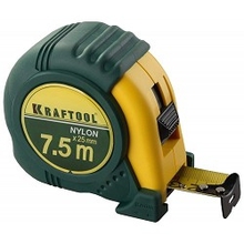 KRAFTOOL Рулетка "EXPERT" с нейлоновым покрытием, обрезин корпус, 7,5/25мм [34122-08_z01]