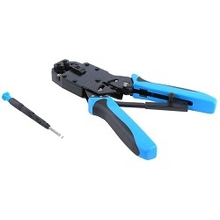 Hyperline HT-2008AR Инструмент обжимной для RJ-45, RJ-12, RJ-11 (8P8C, 6P6C, 4P4C), профессиональный, с храповым механизмом 