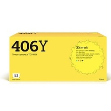 T2 CLT-Y406S Картридж (TC-S406Y) для Samsung CLP-365/CLX-3300/3305/Xpress C410 (1000 стр.) желтый, с чипом
