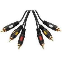 Rexant (17-0212) Шнур 3RCA Plug - 3RCA Plug  1.5М  (GOLD)