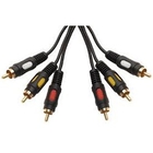 Rexant (17-0212) Шнур 3RCA Plug - 3RCA Plug  1.5М  (GOLD)