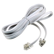 REXANT (18-3101) Телефонный удлинитель 10М  белый