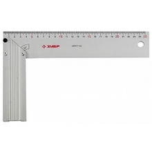 Угольник ЗУБР "ЭКСПЕРТ" столярный нерж. сталь, шкала: шаг 1 мм, гравированная, 300 х 150 мм [34350-30]