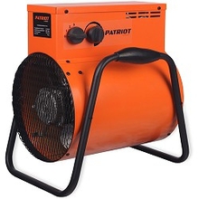 Тепловентилятор PATRIOT PT-R 9 [633307275] {Мощн. по ступеням 4.5/9.0 кВт, 380В, промышленная вилка на корпусе и ответная часть в комплекте,  поток воздуха 720м3/час, вес 10.6кг}