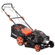 Газонокосилка бензиновая PATRIOT PT 53LSE [512109028] {Рабочий объем 173сс, мощность 6.0л.с., рабочая ширина 51см, регул. высоты 30-75мм прорезин. колеса 178-254мм, травосбор. 60л, функц. бок.выбр.тр}