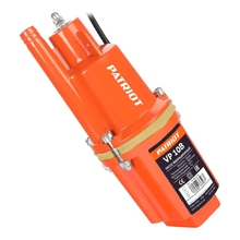 Насос вибрационный PATRIOT VP-10В [315302481] {Верхний забор, 10 м.ый кабель, 250 вт. 18 л/мин. диаметр 96 мм.}