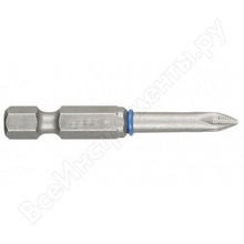 Биты ЗУБР "ЭКСПЕРТ" торсионные кованые, обточенные, хромомолибденовая сталь, тип хвостовика E 1/4", PH2, 50мм, 10шт [26011-2-50-10]