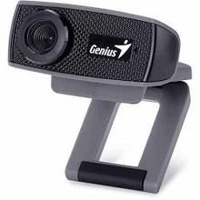 Genius FaceCam 1000X Black {720p HD, универсальное крепление, микрофон, USB} [32200223101]