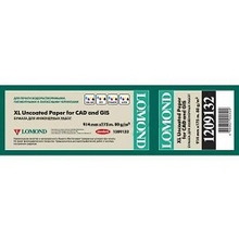 LOMOND 1209132 Бумага инженерная матовая Standart, 80 г/м2, 914мм х 175м х 76 мм.