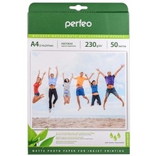 Perfeo PF-MTA4-230/50  Бумага Perfeo матовая, А4 230 г/м2 ,  50л