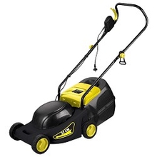 Huter ELM-1000 Газонокосилка электрическая  { 220В, 1 кВт, высота среза 30 / 45 / 60 мм, ширина среза 320 мм, объем травосборника 28 л }
