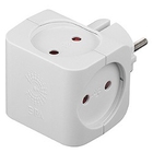 ЭРА Б0005103 Разветвитель SP-4-W белый 4гн, без заземл