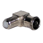 PROCONNECT (05-4312-4) ПЕРЕХОД  гнездо F - гнездо TV  угловой 