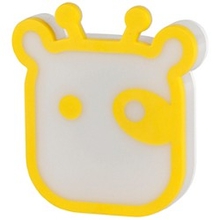 ЭРА Светильник ночник светодиодный NN-626-LS-Y насадка Корова, желтая