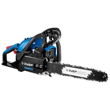 Зубр "ПРОФЕССИОНАЛ" [ПБЦ-400 40П] Бензопила цепная { хромир цилиндр, праймер, 40 см3 (1,5 кВт),  шина 40см, 12500 об/мин }