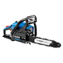 Зубр "ПРОФЕССИОНАЛ" [ПБЦ-370 35П] Бензопила цепная { хромир цилиндр, праймер, 37 см3 (1,2 кВт), шина 35см, 12500об/мин }