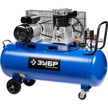 ЗУБР "ПРОФЕССИОНАЛ" Компрессор  [ЗКПМ-440-100-Р-2.2] { воздушный, поршневой, масляный, ременной привод, 440л/мин, 100л, 10Атм, 2200Вт, 220В }