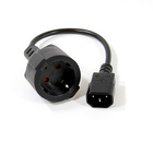 VCOM CE002-CU0.75-0.15M Кабель-переходник UPS->розетка VCOM (IE-320 C14 to Socket Type-F) 3Gx0,75mm VDE <CE002>