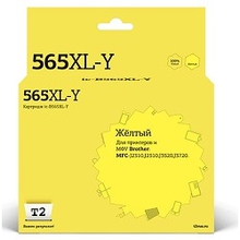 T2  LC565XLY Картридж ( LC-565XLY) для Brother MFC-J2310/J2510/J3520/J3720, желтый, с чипом
