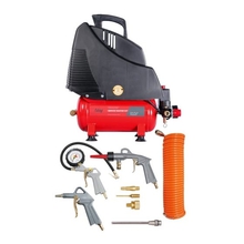 FUBAG SERVICE MASTER KIT Компрессор+набор из 6 предметов [8213790KOA604 (8213790KOA542)] (Ресивер, л 6 Производит., л/мин 180 Давление, бар 8 Мощность, кВт1.1 Напряжение, В 220 Вес, кг 12)