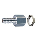 FUBAG Переходник 1/4"F на елочку 10мм с обжимным кольцом 10х15мм [180252]