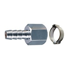 FUBAG Переходник 1/4"F на елочку 6мм с обжимным кольцом 6х11мм блистер  [180250 B]