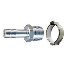 FUBAG Переходник 1/4"М на елочку 12мм с обжимным кольцом 12*17мм блистер  [180266 B]