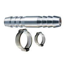 FUBAG Переходник 10мм елочка на елочку с 2- мя обжимными кольцами 10х15мм блистер  [180392 B]